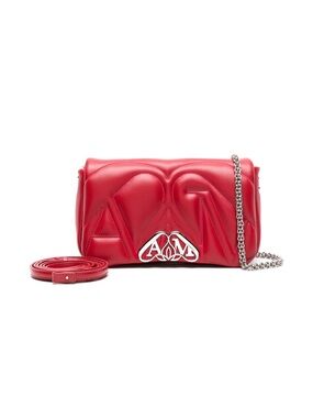 Alexander McQueen Small Seal Bag in Blood Red NWT